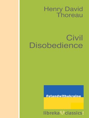 cover image of Civil Disobedience